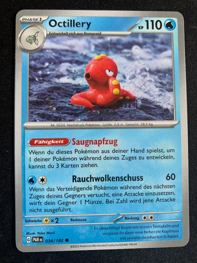 Octillery 34/182 – Paradoxrift (Karmesin & Purpur) – Pokémon Karte Matt