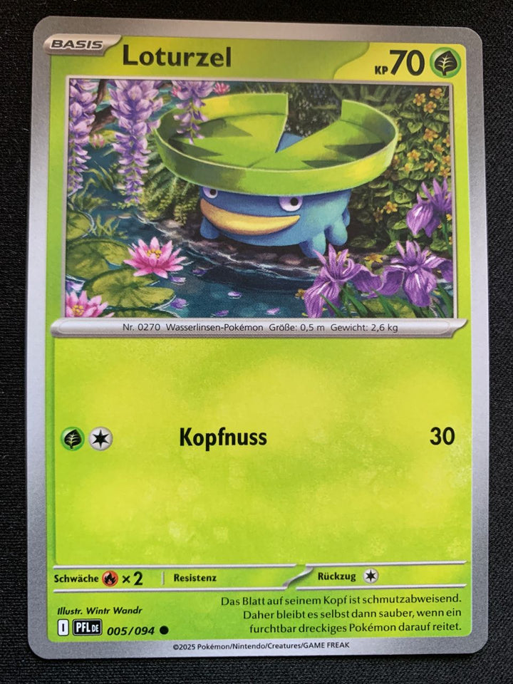Loturzel 5/94 – Fatale Flammen (Mega-Entwicklung) – Pokémon Karte Matt