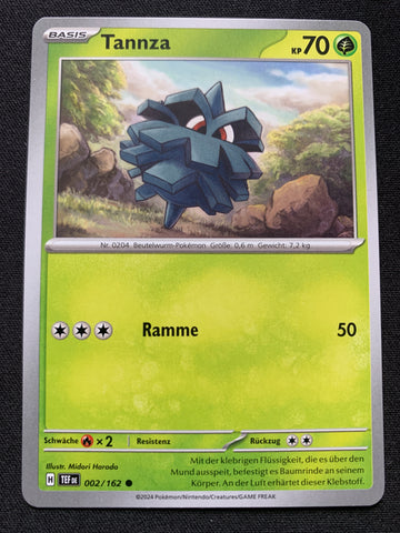 Tannza 2/162 – Gewalten der Zeit (Karmesin & Purpur) – Pokémon Karte Matt