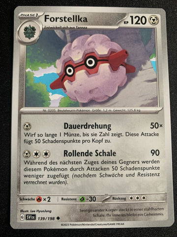 Forstellka 139/198 – Karmesin & Purpur – Pokémon Karte Matt