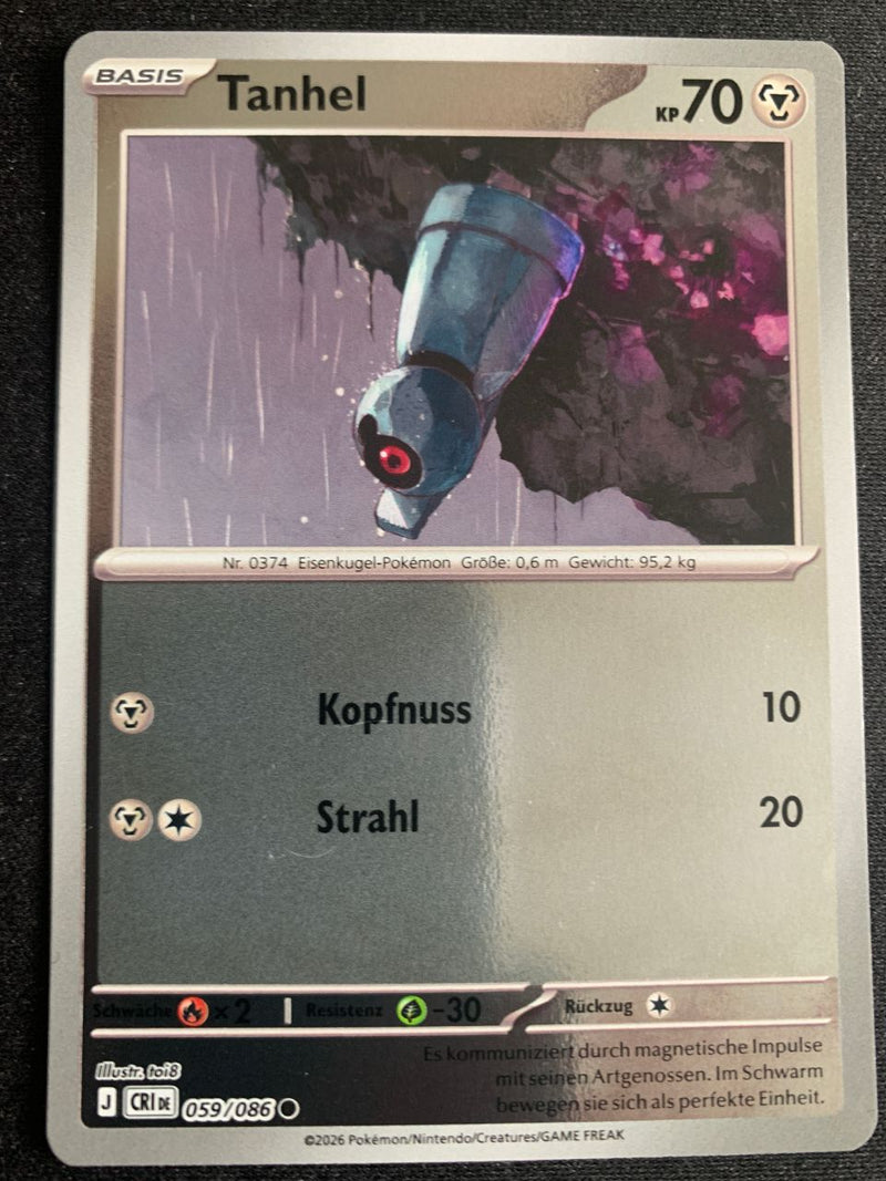 Tanhel 59/86 – Wachsendes Chaos (Mega-Entwicklung) – Pokémon Karte Reverse Holo