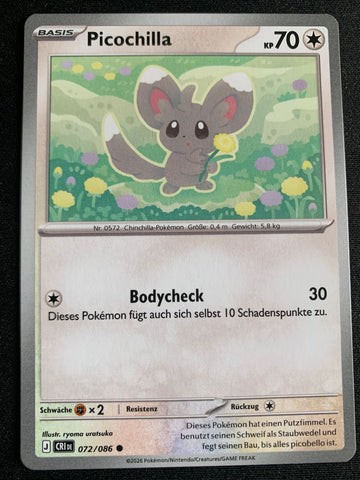 Picochilla 72/86 – Wachsendes Chaos (Mega-Entwicklung) – Pokémon Karte Matt