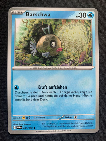 Barschwa 35/182 – Paradoxrift (Karmesin & Purpur) – Pokémon Karte Matt