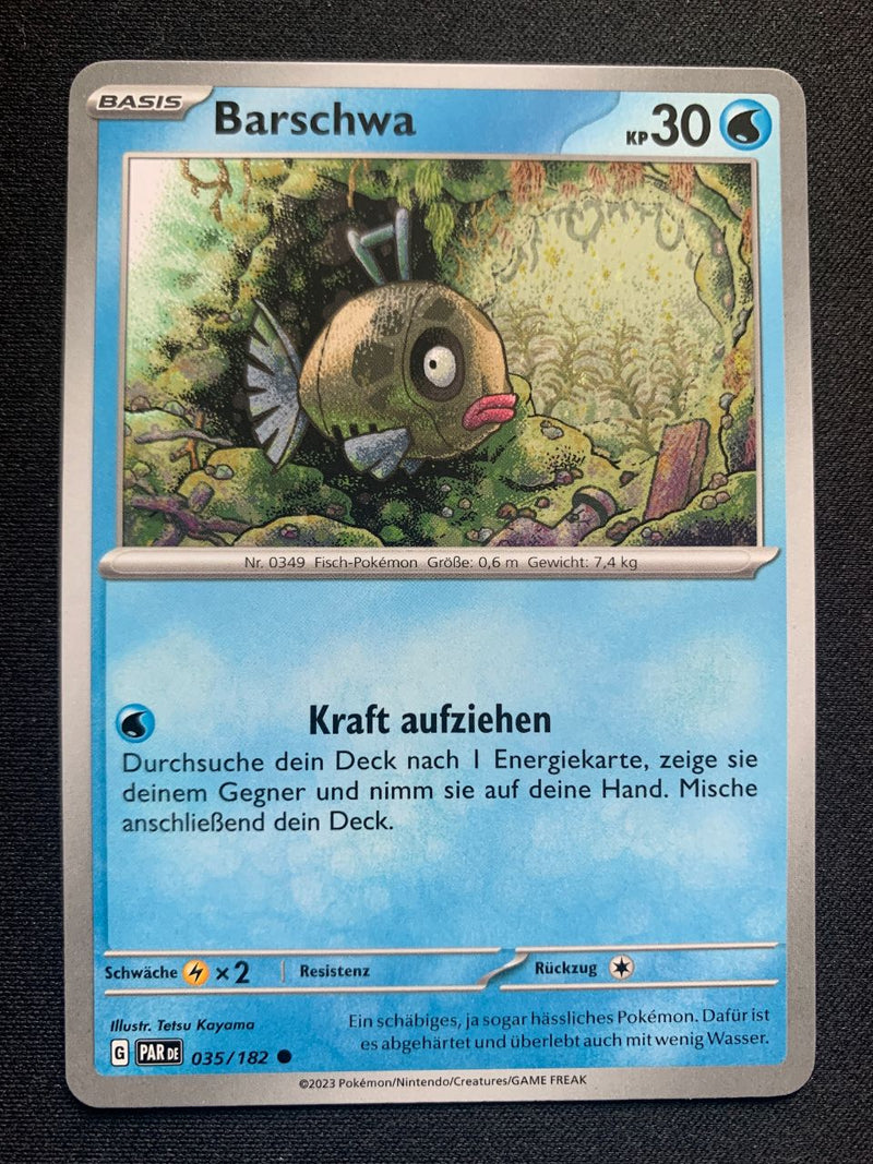 Barschwa 35/182 – Paradoxrift (Karmesin & Purpur) – Pokémon Karte Matt