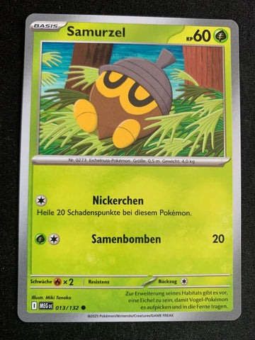 Samurzel 13/132 – Mega-Entwicklung – Pokémon Karte Matt