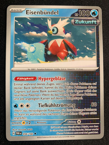 Eisenbündel 56/182 – Paradoxrift (Karmesin & Purpur) – Pokémon Karte Matt