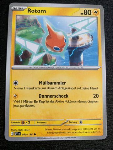 Rotom 70/198 – Karmesin & Purpur – Pokémon Karte Matt