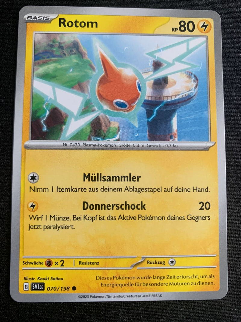 Rotom 70/198 – Karmesin & Purpur – Pokémon Karte Matt