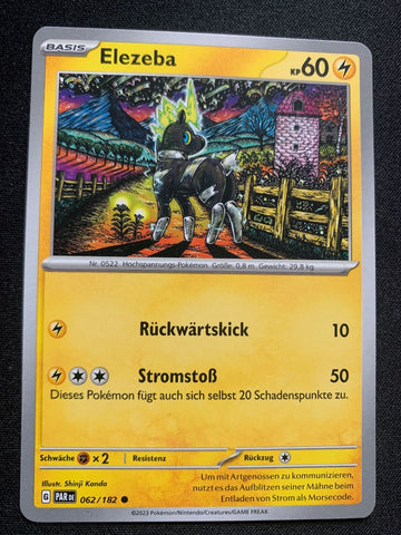 Elezeba 62/182 – Paradoxrift (Karmesin & Purpur) – Pokémon Karte Matt