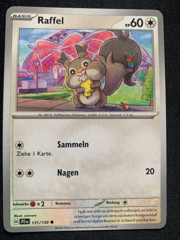 Raffel 131/159 – Reisegefährten (Karmesin & Purpur) – Pokémon Karte Matt