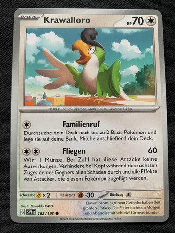 Krawalloro 162/198 – Karmesin & Purpur – Pokémon Karte Matt