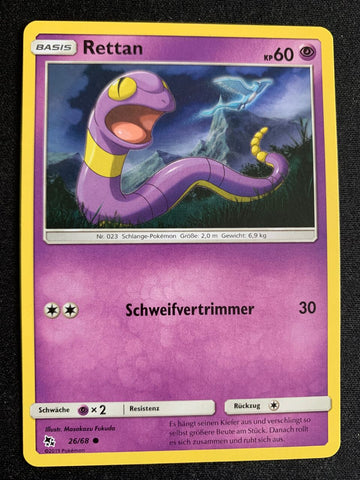 Rettan 26/68 – Verborgenes Schicksal – Pokémon Karte Matt