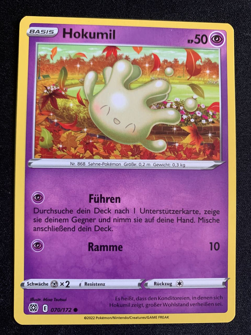 Hokumil 70/172 – Strahlende Sterne (Schwert & Schild) – Pokémon Karte Matt