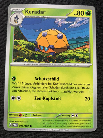 Keradar 11/182 – Paradoxrift (Karmesin & Purpur) – Pokémon Karte Matt