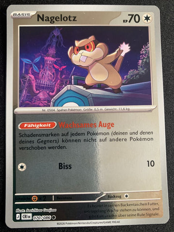 Nagelotz 70/86 – Wachsendes Chaos (Mega-Entwicklung) – Pokémon Karte Reverse Holo
