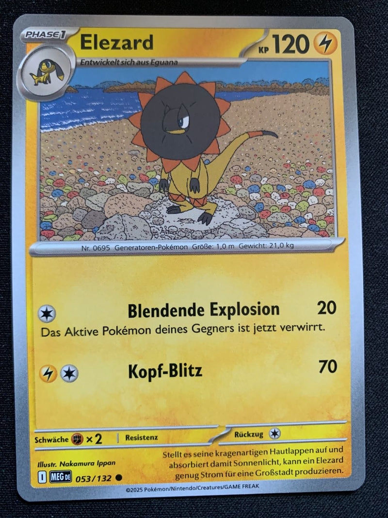 Elezard 53/132 – Mega-Entwicklung – Pokémon Karte Matt