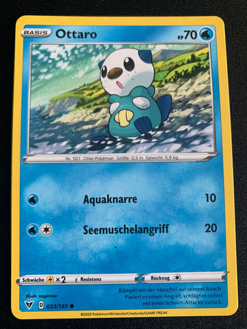 Ottaro 33/185 – Farbenschock (Schwert & Schild) – Pokémon Karte Matt