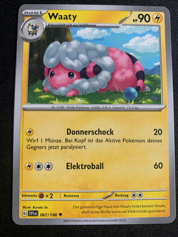 Waaty 67/198 – Karmesin & Purpur – Pokémon Karte Matt