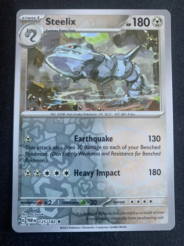 Steelix 125/182 – Paradoxrift (Karmesin & Purpur) – Pokémon Karte Reverse Holo