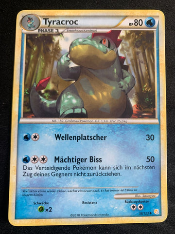 Tyracroc 38/123 – HeartGold SoulSilver – Pokémon Karte Matt