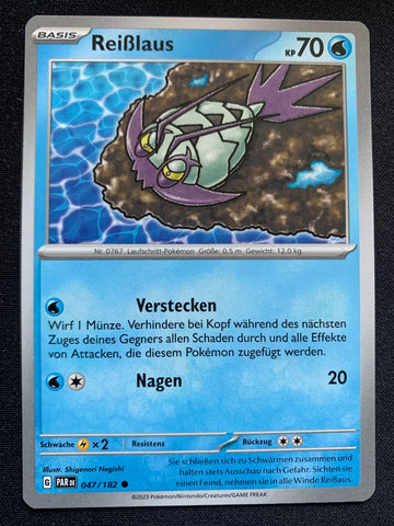 Reißlaus 47/182 – Paradoxrift (Karmesin & Purpur) – Pokémon Karte Matt