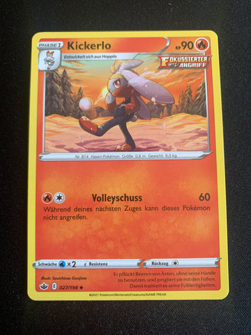 Kickerlo 27/198 – Schaurige Herrschaft (Schwert & Schild) – Pokémon Karte Matt