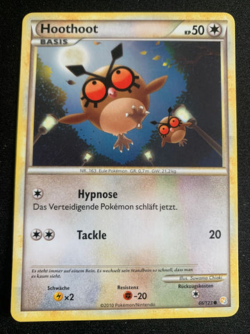 Hoothoot 66/123 – HeartGold SoulSilver – Pokémon Karte Matt