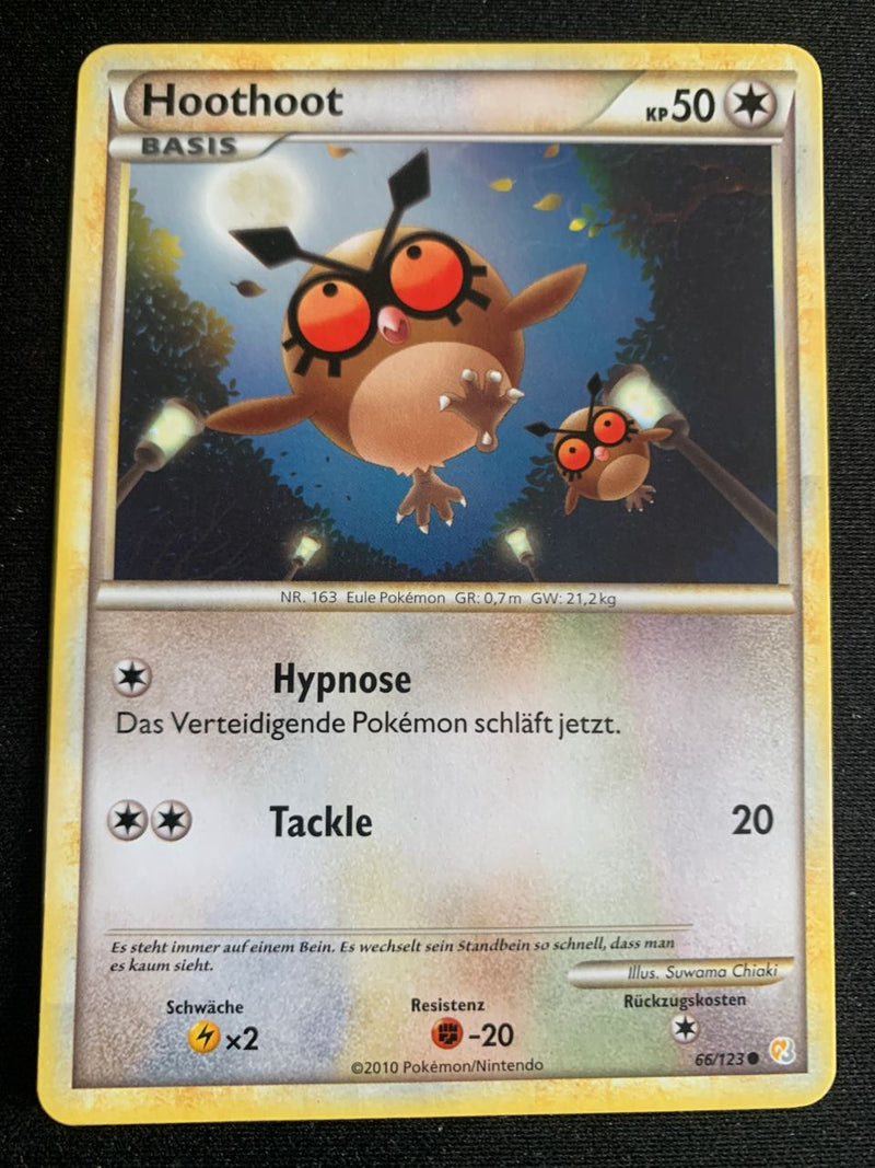 Hoothoot 66/123 – HeartGold SoulSilver – Pokémon Karte Matt