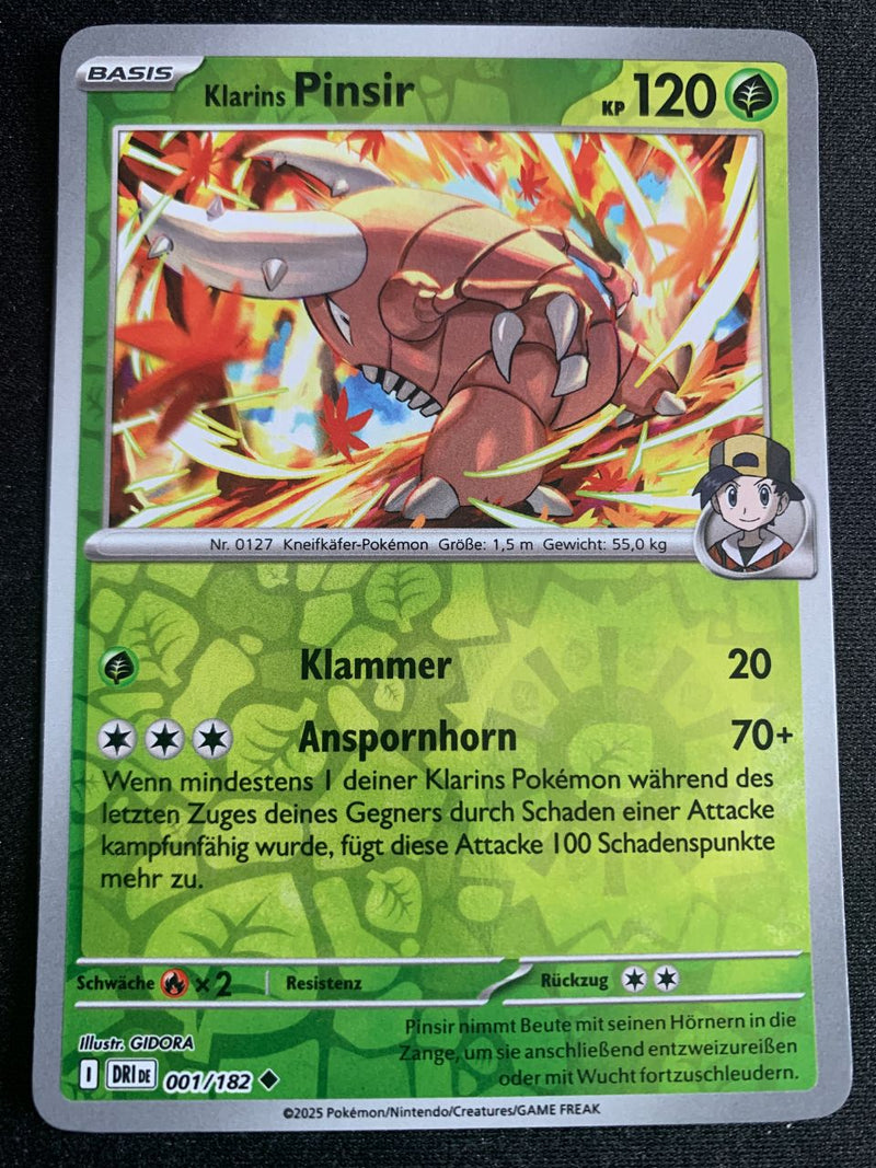 Klarins Pinsir – 1/182 (Ewige Rivalen (Karmesin & Purpur))