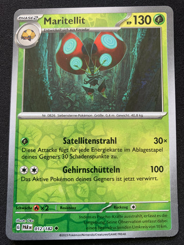 Maritellit 12/182 – Paradoxrift (Karmesin & Purpur) – Pokémon Karte Reverse Holo