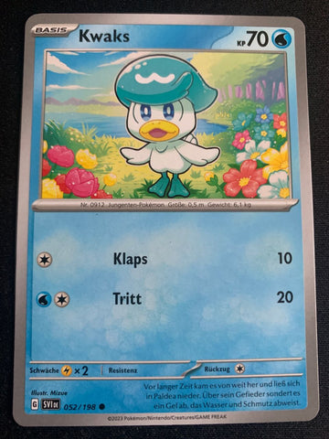 Kwaks 52/198 – Karmesin & Purpur – Pokémon Karte Matt
