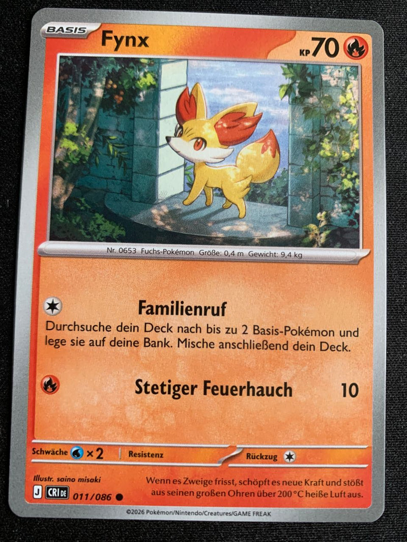 Fynx 11/86 – Wachsendes Chaos (Mega-Entwicklung) – Pokémon Karte Matt