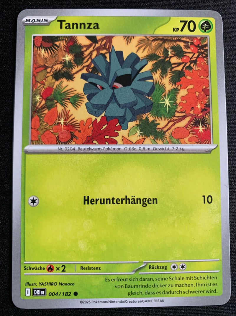 Tannza 4/182 – Ewige Rivalen (Karmesin & Purpur) – Pokémon Karte Matt