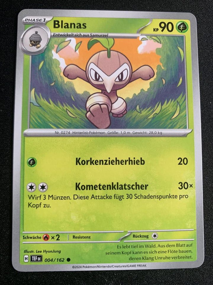 Blanas 4/162 – Gewalten der Zeit (Karmesin & Purpur) – Pokémon Karte Matt