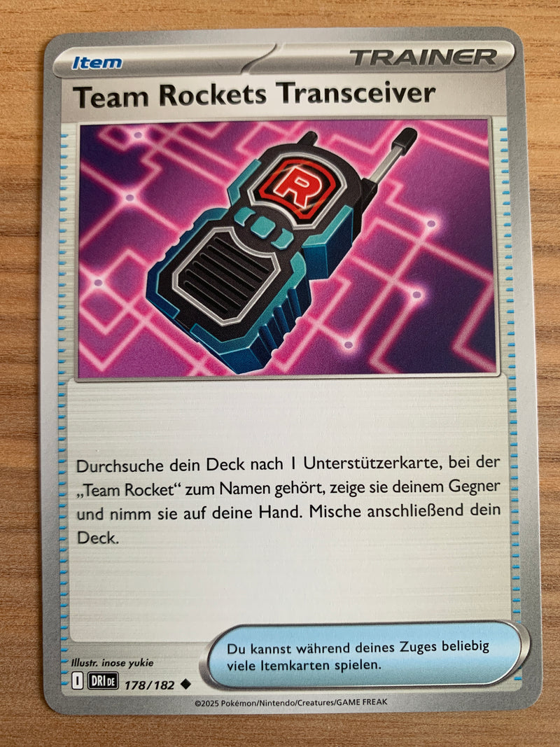 Team Rockets Transceiver 178/182 – Ewige Rivalen (Karmesin & Purpur) – Pokémon Karte Matt