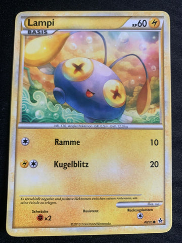 Lampi 48/95 – Entfesselt (HeartGold SoulSilver) – Pokémon Karte Matt