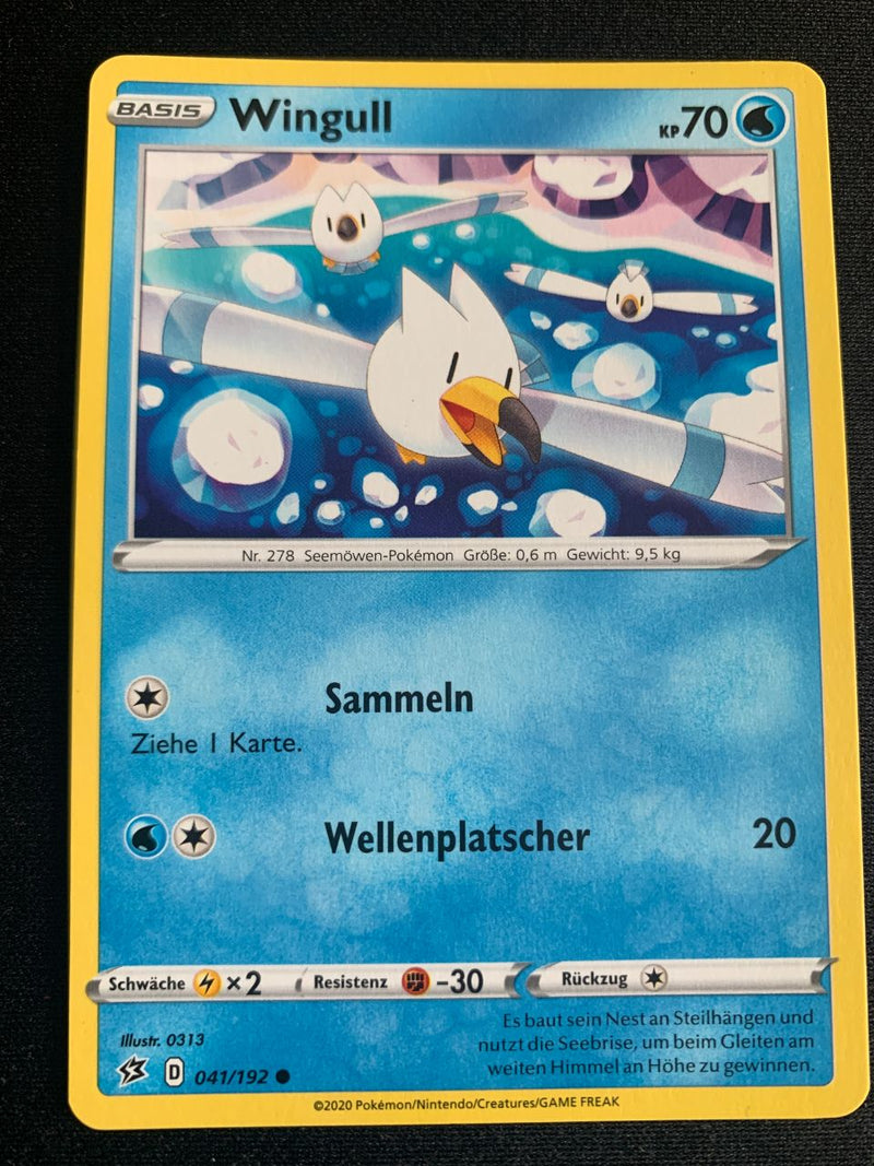 Wingull 41/192 – Clash der Rebellen (Schwert & Schild) – Pokémon Karte Matt