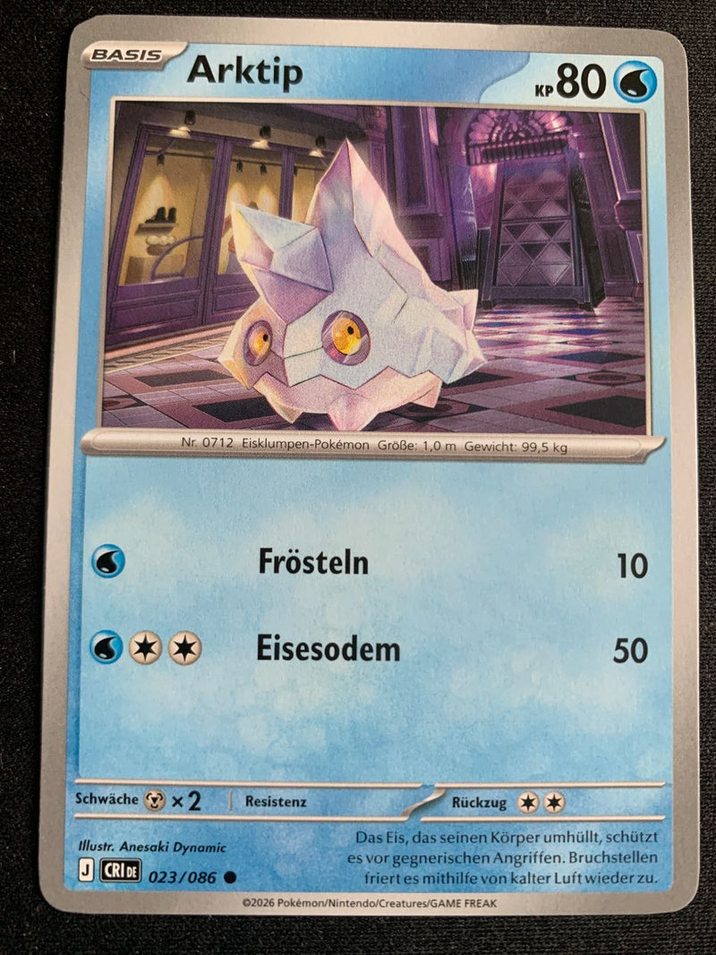 Arktip 23/86 – Wachsendes Chaos (Mega-Entwicklung) – Pokémon Karte Matt