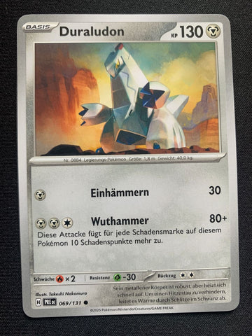 Duraludon 69/131 – Prismatische Entwicklungen (Karmesin & Purpur) – Pokémon Karte Matt