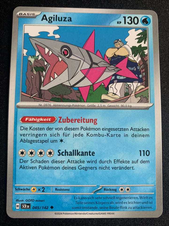 Agiluza 45/142 – Stellarkrone (Karmesin & Purpur) – Pokémon Karte Matt