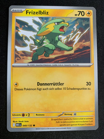 Frizelbliz 49/132 – Mega-Entwicklung – Pokémon Karte Matt