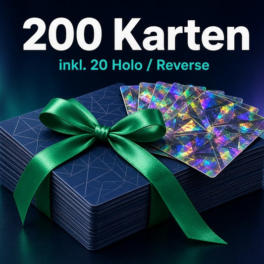 Pokémon Geschenk-Los 200 Karten mit 20 Holos – Symbolbild
