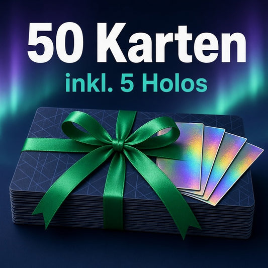 Pokémon Geschenk-Los 50 Karten mit 5 Holos – Symbolbild